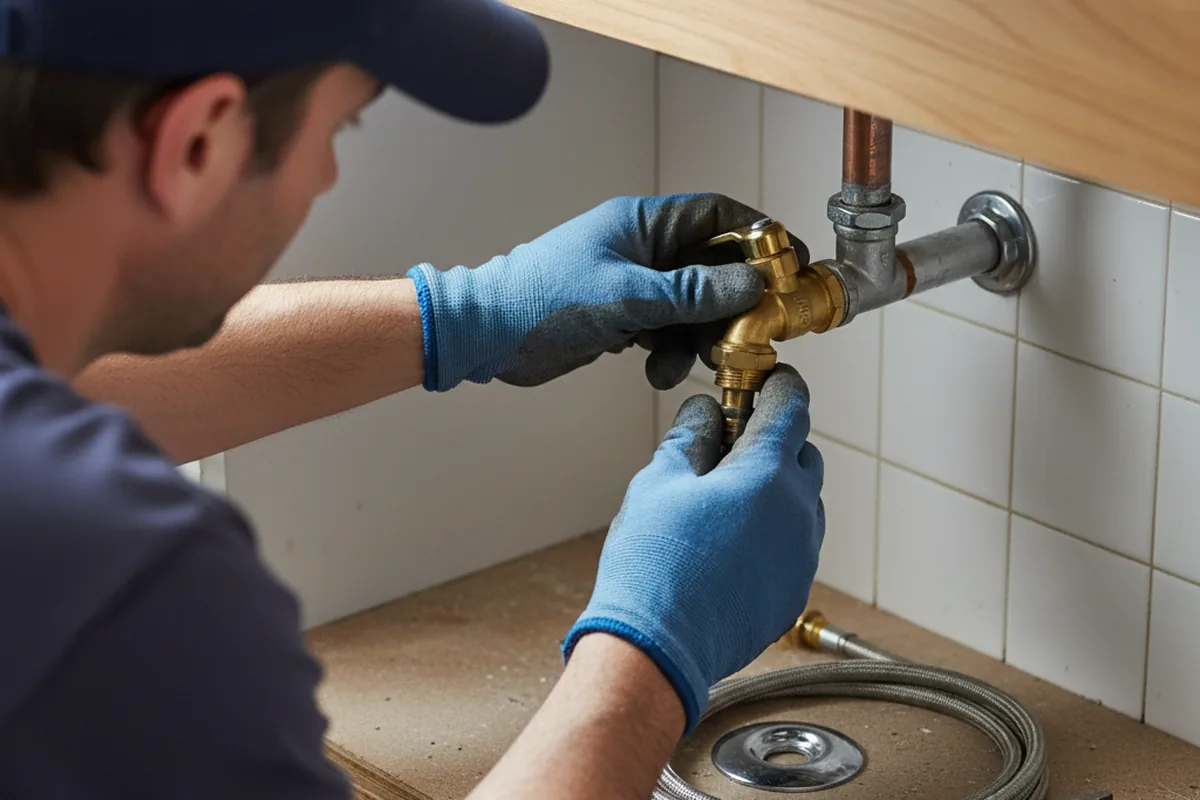 Shutoff valve and fitting work during Well Pump Repair in Beaverton